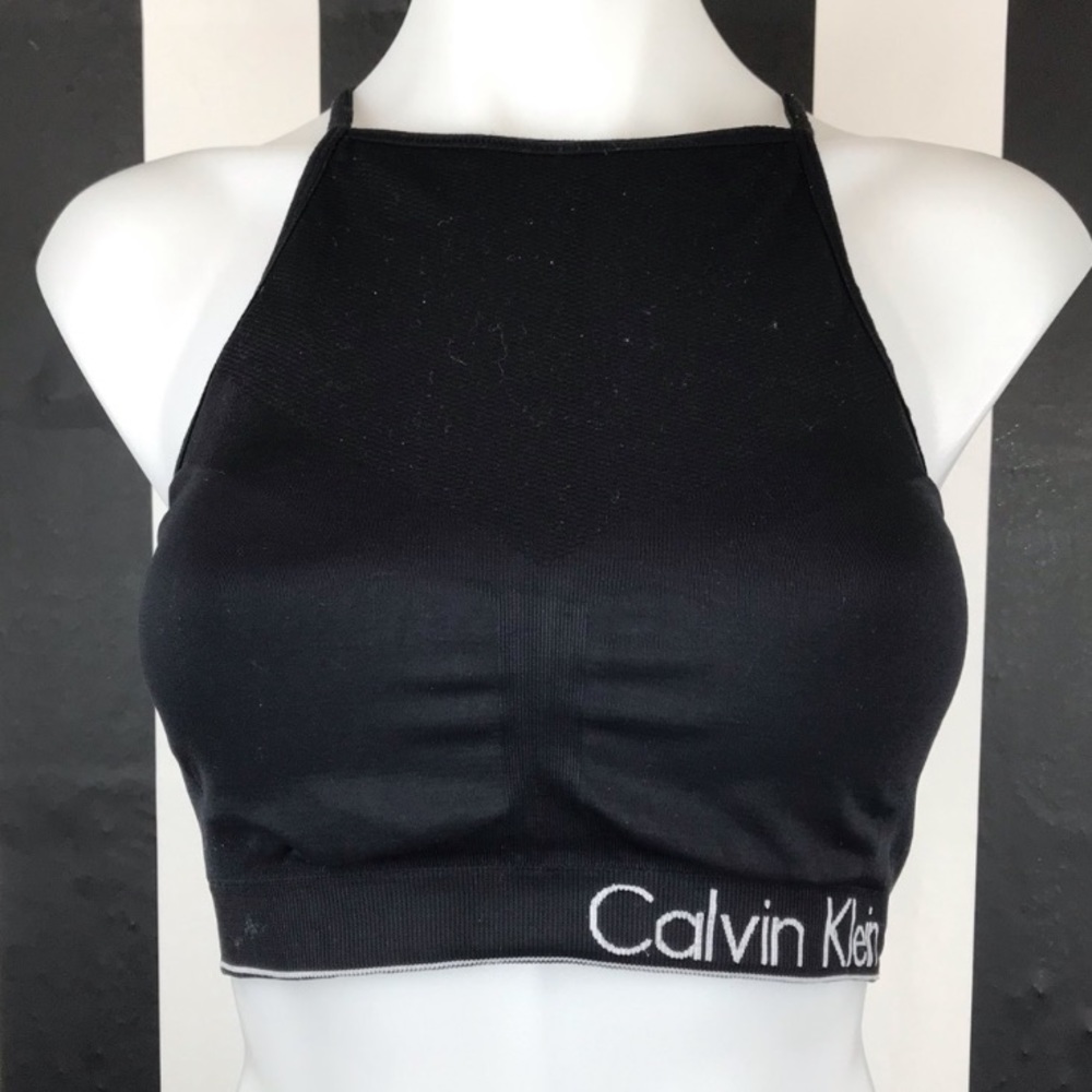 Calvin Klein Performance Black HighNeck Sports‎ Bra M (have also size small)